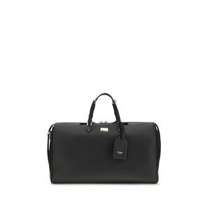Dolce & Gabbana Black Calf Leather Bos Taurus Luggage And Men's Travel